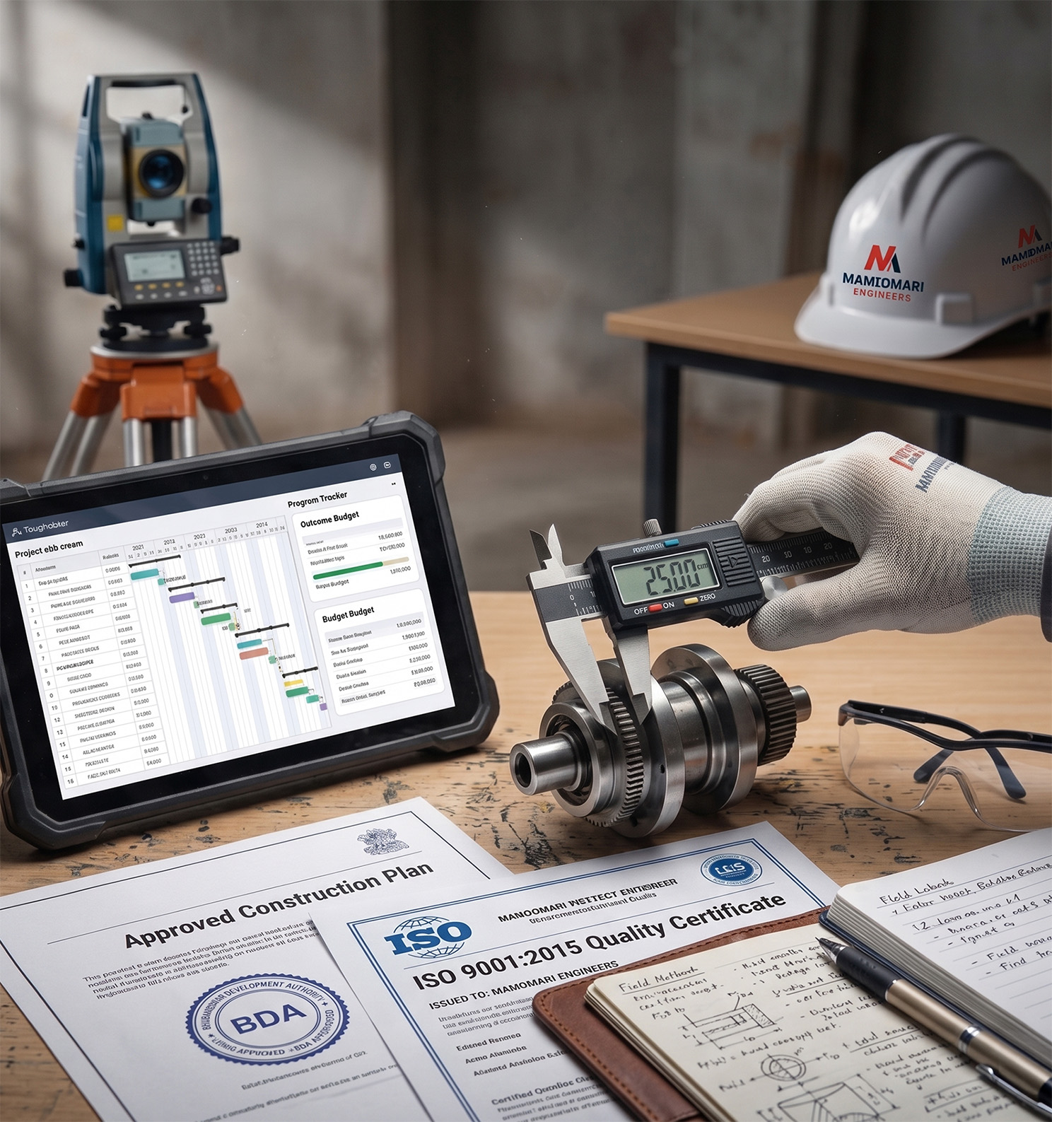 Maheswari Infratel — on-site engineering and quality supervision